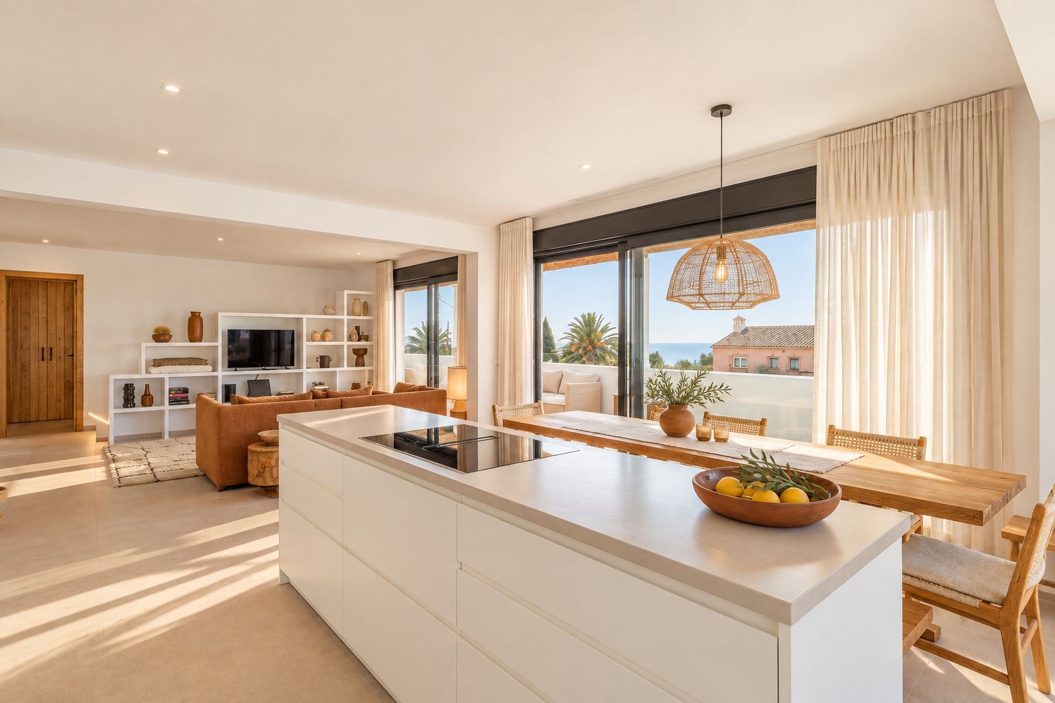 12704DA - Ibiza Style Luxury Villa in Moraira — Mediterranean Elegance Just 1 km from the Sea