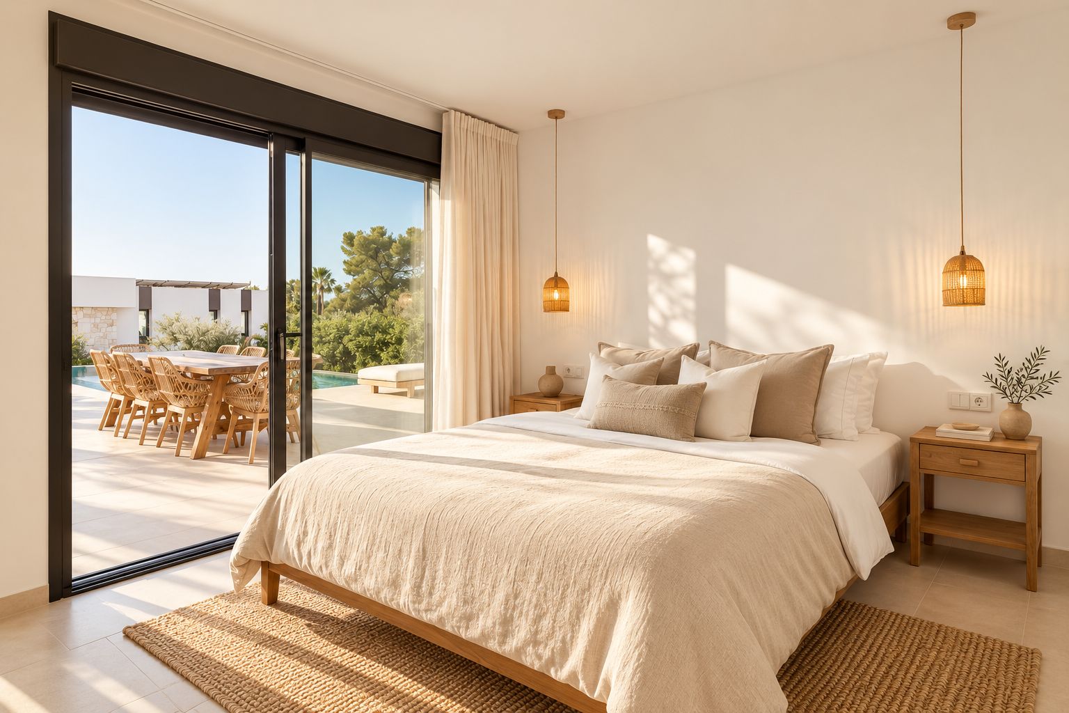 12704DA - Ibiza Style Luxury Villa in Moraira — Mediterranean Elegance Just 1 km from the Sea
