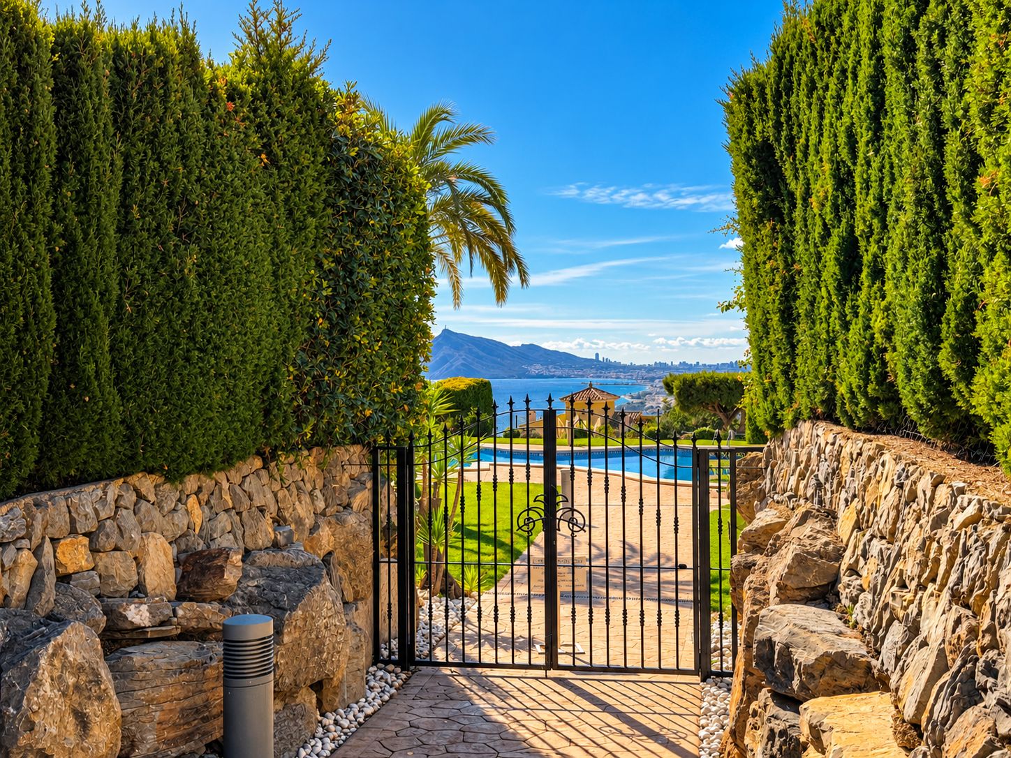 Appartement avec grande terrasse et vue sur la mer à Altea Hills